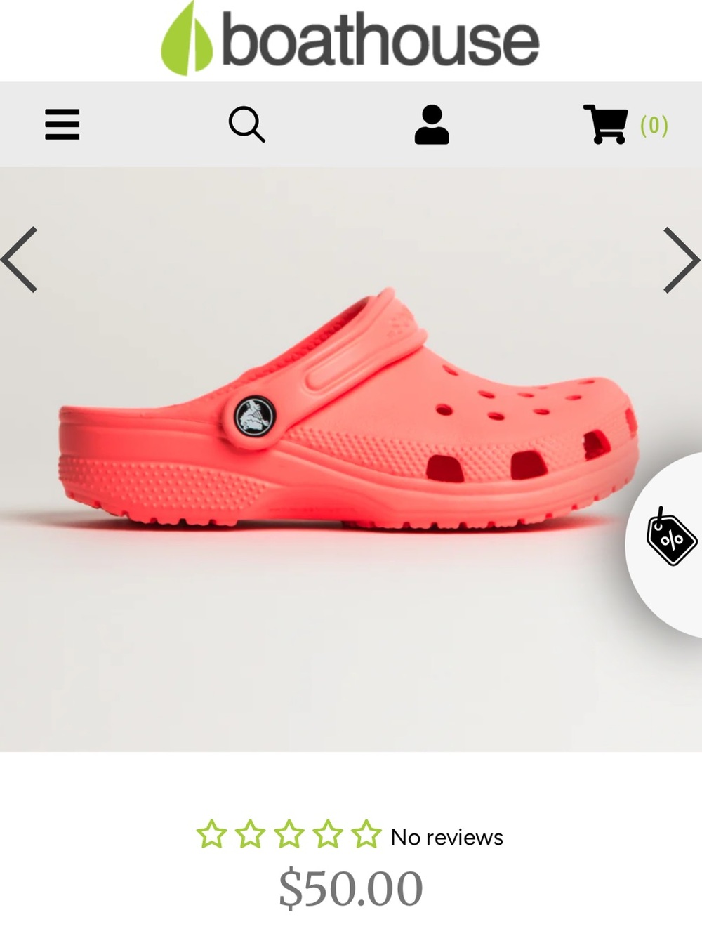 CROCS Sz J 3 Kids Coral Slip-On Clog with Heel Strap